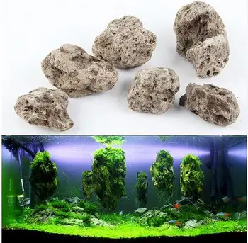 Anti-īsta peldoša akmens akvāriju ainavu apdare mākslīgā pumeks avatar ūdens zāle zivju tvertnes apturēšanu akmens Sūna