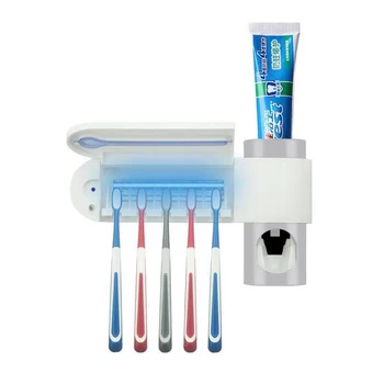 Antibacteria UV zobu Suku Turētājs Automātiskā Zobu pastai, kas Dozatoru Sterilizēt Mājas Tīrāku Sterilizēt Vannas istabas Piederumu Komplekts