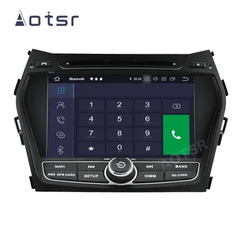 AOTSR 2 Din Android 10 Auto Radio Hyundai IX45 Santa Fe - 2018 Centrālā Multimediju Atskaņotājs, GPS Navigācija, 2Din Autoradio