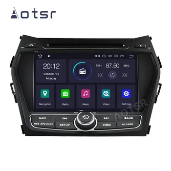 AOTSR 2 Din Android 10 Auto Radio Hyundai IX45 Santa Fe - 2018 Centrālā Multimediju Atskaņotājs, GPS Navigācija, 2Din Autoradio