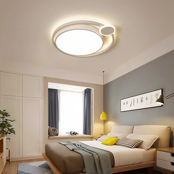 Apaļā led griestu gaismas, ar tālvadības pulti Akrila griestu lampas guļamistabai flush mount modern home decoration, apgaismes iekārtas