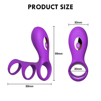 APP Tālvadības Pāris Seksa Rotaļlietu Sabiezēt Dzimumlocekļa Uzmava Gredzenu Vibrators Stimulators Vīriešiem Kavēšanās Ejakulācijas Sievietes Klitora Stimulēšanai