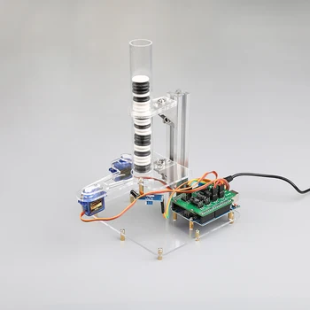 Arduino DIY Krāsu Kārtotāja,Melnas un baltas šaha figūras, šķirošana,arduino mācību komplektu,CILMES izglītības robots
