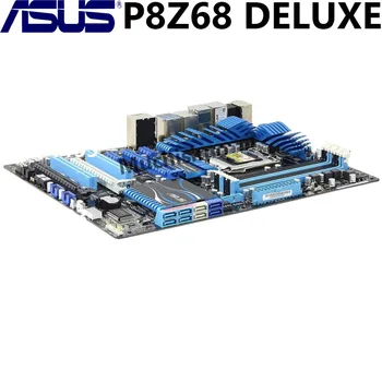 ASUS P8Z68 DELUXE Oriģināls mātesplati LGA 1155 Core i7, i5 i3 DDR3 32GB USB3.0 USB2.0 Z68 Galda Datoram (Mainboard), Ko Izmanto