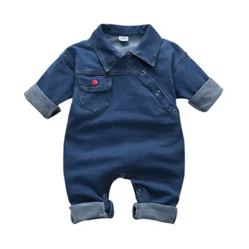 ASV Modes Toddler Bērnu, Meiteņu un Zēnu Apģērbu, Džinsa Romper Jumpsuit Garas Bikses Apģērbs Sunsuit Drēbes