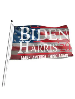 ASV Vēlēšanu Atbalsta BIDEN HARRIS Karoga Prezidents 2020. Gadam Spilgtu Krāsu Dubultā Mājas Āra Apdare Produkti