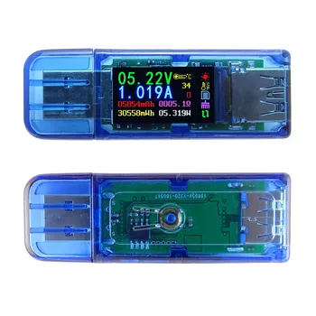 AT34 AT35 USB 3.0 krāsu LCD Voltmetrs ammeter spriegums strāvas mērītāja multimetrs akumulatora uzlādes strāvas banka USB Testeris