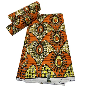 Augstas Kvalitātes kokvilnas āfrikas vasks, vasks, auduma izdrukās auduma ankara auduma tissu par kleitu 6yards