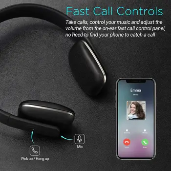 Augusts EP636 Bluetooth Bezvadu Austiņas ar Mikrofonu,NFC-ear Stereo Mūzikas Bluetooth 4.1 Austiņas Mobilo Telefonu,DATORU,