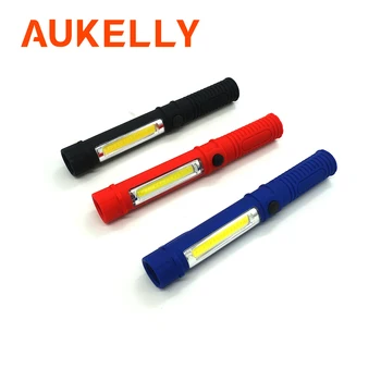 Aukelly Daudzfunkciju COB LED Mini Pildspalvu Vieglo Portatīvo Darba Inspekcijas Lukturīti Darba Rokas Lāpu Lampa Ar Magnētu AAA