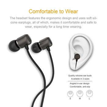 Austiņas Doosl Trokšņa Izolējošas Earbuds auss Hi-Fi Mūzikas Austiņas priekš iphone, Samsung, Galaxy, Planšetdatoru, MP3, iPod