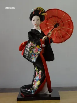 Austrumāzijas stila Japāņu zīda mājsaimniecības piederumi Kimono Kabuki Geišas lelle rokdarbu rotas Japāņu humanoīdu skaitļi Mājas dekoru