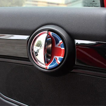 Auto Iekšpusē Durvju Roktura Vāciņš 3D Uzlīmes Par BMW MINI Cooper S F54 F55 F56 F57 F60 Auto Interjera Dizains Apdare Piederumi