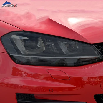 Auto Lukturu Krāsa Melna ar aizsargplēvi Taillight Pārredzamu TPU Ielīmi, Volkswagen, VW Golf 7 MK7 2012-2019 Piederumi