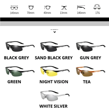 Auto nakts redzamības brilles vadītāja brilles polarizētās saulesbrilles, unisex saulesbrilles, brilles automašīnas braukšanas brilles