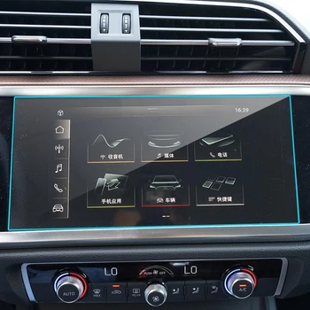 Auto navigācijas ekrāna aizsargs Audi Q3 2019 2020 centrālās vadības ekrānu,rūdīta stikla ekrāna aizsargplēvi