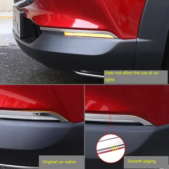 Auto Priekšējie Miglas lukturi Uzacu Apdares Uzlīmes, nerūsējošā tērauda Apdare un Sloksnes Mazda CX-30 CX30 2020. gadam 2021Car Stils uzlīme
