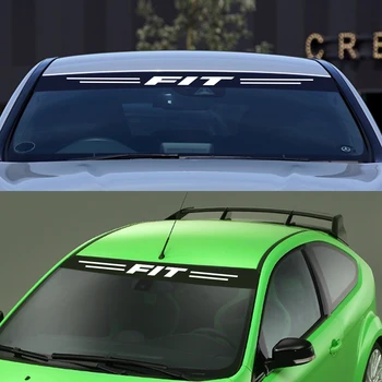 Auto Priekšējā Stikla Apdare Automašīnas Priekšējā Vējstikla Ūdensnoturīgas Uzlīmes Honda Fit Atstarojošs Auto Uzlīmes Uzlīmes Un Piederumi