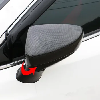 Auto Stils ABS Atpakaļskata Spoguļa Vāciņš Melns Vāka Uzlīme priekš Mazda 6 Atenza M6 2017 Atpakaļskata Spogulis Attiecas Apdares Auto Piederumi
