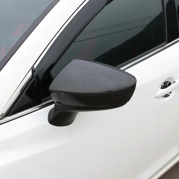 Auto Stils ABS Atpakaļskata Spoguļa Vāciņš Melns Vāka Uzlīme priekš Mazda 6 Atenza M6 2017 Atpakaļskata Spogulis Attiecas Apdares Auto Piederumi