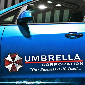 Auto Uzlīmes, Dekori Motociklu Uzlīmes Umbrella Corporation Atstarojošs Dekoratīvie Piederumi Radošo Ūdensizturīgs PVC,72cm*19cm