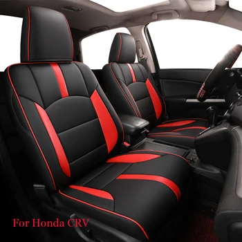 Auto Īpašo Luksusa ādas automašīnas sēdekļa vāku aizsargs Honda CRV 2012 2013 2016 3D Interjera Aksesuāri, Auto