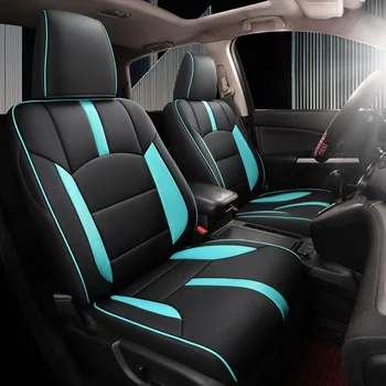 Auto Īpašo Luksusa ādas automašīnas sēdekļa vāku aizsargs Honda CRV 2012 2013 2016 3D Interjera Aksesuāri, Auto