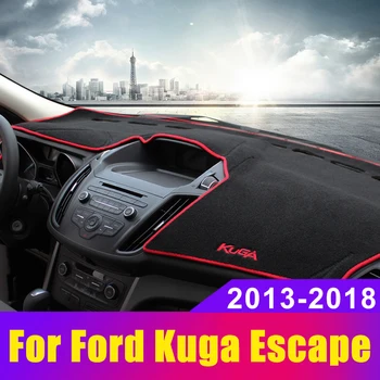 Automašīnas Paneļa Vāciņu Mats Izvairīties no gaismas Pad Instrumentu Paneļa Paklāji Ford Kugas 2 MK2 Aizbēgt 2013 2016 2017 2018 2019