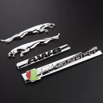 Automašīnas Priekšējo Resti pakaļējā Bagāžnieka Spārna, Emblēmas, Emblēmu Uzlīme uz Jaguar XF XFL XJ XJL XK S-TIPA X-TYPE S R sports logo pielāgot uzlīmes