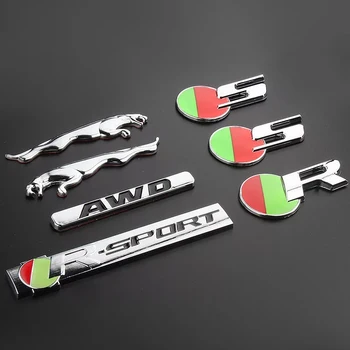 Automašīnas Priekšējo Resti pakaļējā Bagāžnieka Spārna, Emblēmas, Emblēmu Uzlīme uz Jaguar XF XFL XJ XJL XK S-TIPA X-TYPE S R sports logo pielāgot uzlīmes