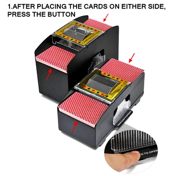 Automātiskā Pokera Card Shuffler Elektronisko Poker Kartes Shuffling Mašīna Ar Bateriju Darbināmas Kārtis Spēlējot Instrumentu Kazino Poker