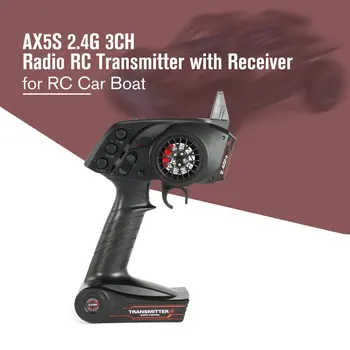 AX5S 2.4 G 3CH AFHS Radio Tālvadības Raidītājs ar Uztvērēju Super Aktīva Pasīvā Anti-traucēšanas par RC Auto Laivu Daļas un Accs