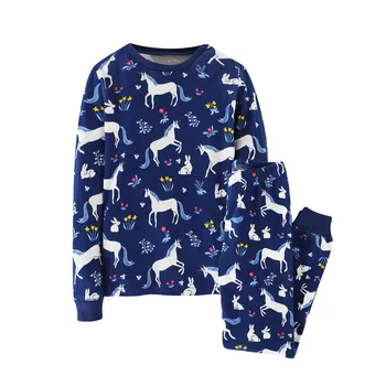 Baby Zēni Sleepwear Komplekti 2gab Gudrs Unicron Dzīvniekiem Iespiesti Karikatūra Unicorn Pavasara Rudens Zēnu un Meiteņu Pidžamu Apģērbu Komplekti