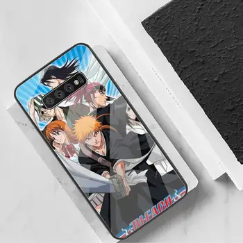 Balinātājs anime Ichigo Kurosaki Luksusa Unikālo Tālruņa Vāks Rūdīta Stikla Samsung S20 Plus S7 S8 S9 S10 Plus Piezīme 8 9 10 Plus