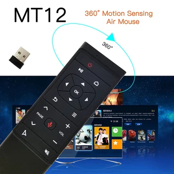 Balss 2.4 G Bezvadu Gaisa Peli, 6-ass žiroskops mini Tālvadības pults (IS) mācību Mikrofons Mic Android tv Box smart TV