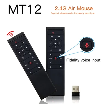Balss 2.4 G Bezvadu Gaisa Peli, 6-ass žiroskops mini Tālvadības pults (IS) mācību Mikrofons Mic Android tv Box smart TV