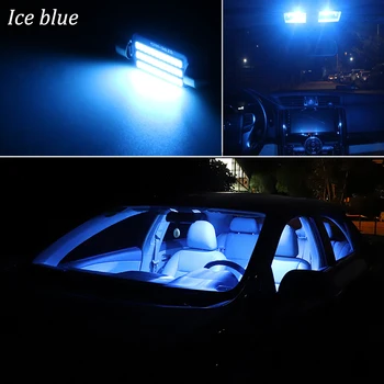 Balts Bez Kļūdām LED spuldzes interjera kartes dome gaismas Komplekts Par VW Jetta Par Bora, Lai Vento 4 5 6 MK4 MK5 MK6 (1998-2016)