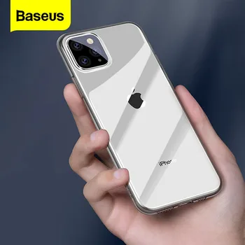 Baseus Tālrunis Lietā Par iPhone 11 Pro Max Coque Ultra Plānas Mīksta Caurspīdīga TPU Silikona Aizmugurējo Vāciņu Priekš iPhone 2019 Jaunākās Fundas