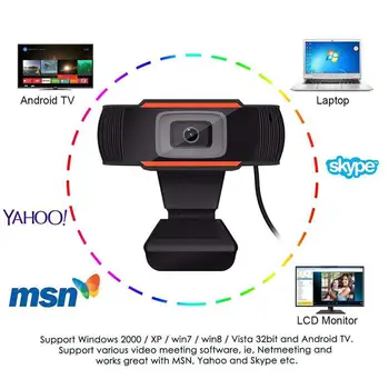 BEESCLOVER 1080P HD Webcam USB Datoru, Fotokameru, Grozāms Video Ierakstīšana Web Kamera ar Mikrofonu, lai PC Datoru 1080P