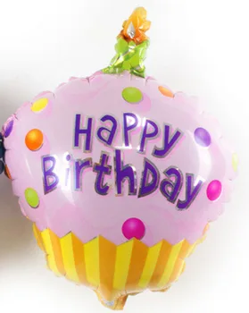 Bezmaksas 50gab Puika baby girl Happy birthday Puse rotājumi formas kūka, folija baloni, Klasiskās rotaļlietas gaisa balonu vairumtirdzniecība