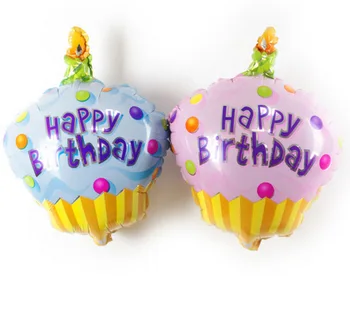 Bezmaksas 50gab Puika baby girl Happy birthday Puse rotājumi formas kūka, folija baloni, Klasiskās rotaļlietas gaisa balonu vairumtirdzniecība