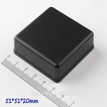 Bezmaksas piegāde 6 gab./daudz 51*51*20mm plastmasas būra ABS projekta kastes mazās PLC gadījumā, elektronikas desktop kaste switch box