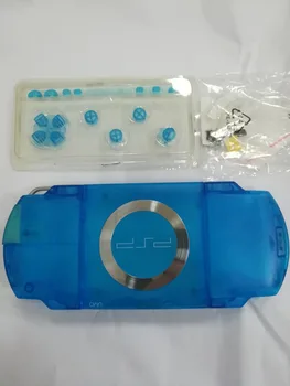 Bezmaksas piegāde!! 9 Krāsu PSP 1000 PSP1K Pilna Korpuss Korpusa Vāks Gadījumā ar Pogām Komplekts