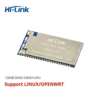Bezmaksas piegāde Hi-Link 20pcs/daudz UART iegulto wifi MT7628N openwrt modulis RAM128m flash 32M Ethernet Maršrutētājs Modulis HLK-7628N