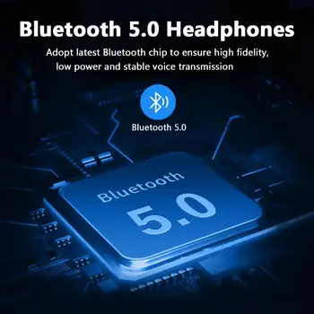 Bezvadu Austiņas EKSA E1 5.0 Bluetooth Austiņu Vadu Stereo Salokāms Spēļu Austiņas ar Mic, Super Bass, telefona Mp3 PC