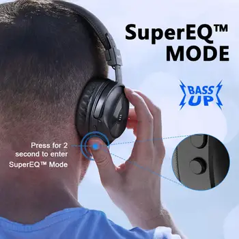 Bezvadu Austiņas EKSA E1 5.0 Bluetooth Austiņu Vadu Stereo Salokāms Spēļu Austiņas ar Mic, Super Bass, telefona Mp3 PC
