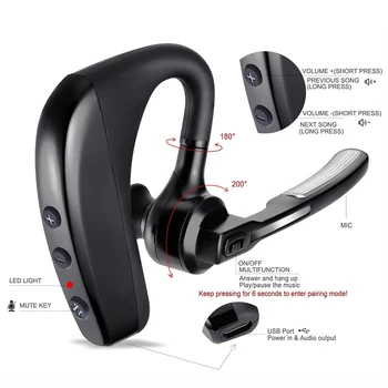 Bezvadu Austiņas K10 Bluetooth Austiņas Sporta HIFI Stereo Earbuds Brīvroku Biznesa Braukšanas Trokšņa Samazināšanas Austiņas ar Mic