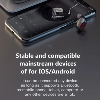 Bezvadu Austiņas Mini Bluetooth Austiņas Taisnība Bezvadu Earbuds HD Stereo Austiņas Xiaomi iPhone Auss Pumpuri