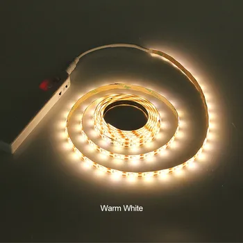 Bezvadu Kustības Sensors LED Lentes Akumulatora Barošanu Zem Gultas Lampa Nakts Liht Par Skapis drēbju Skapis ministru Kabineta Kāpnēm