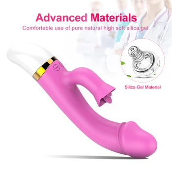 BFACCIA Mutes Mēles Laiza Klitora Vibrators Massager Maksts G Spot Stimulators Teleskopiskie Dildo, Vibratori Seksa Rotaļlietas, lai Sieviete